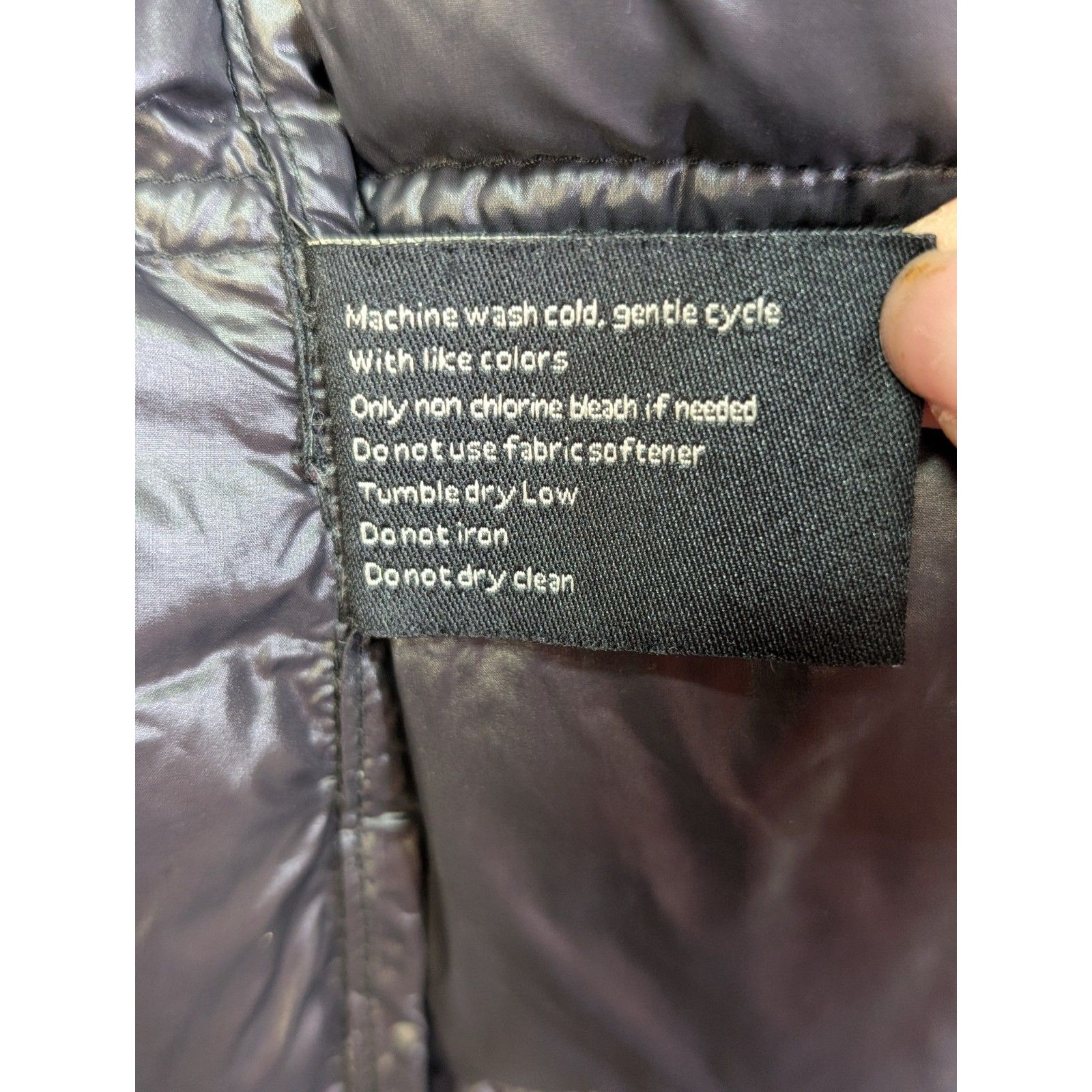 Miss Sixty Womens Ultra Lightweight Packable Down Puffer Jacket Long Hooded Sz M — image 3 of 8